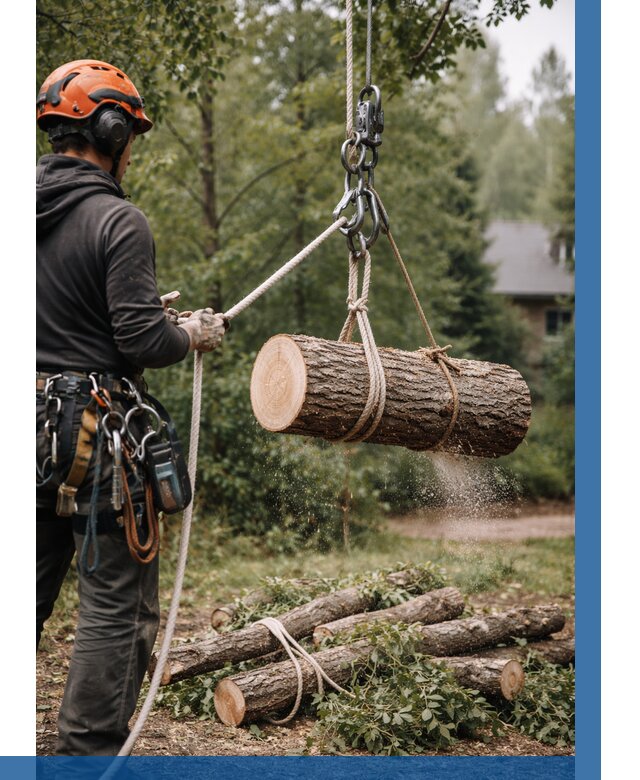 Валка деревьев частями в Курчатове от 7641 р. | ВЫСОТНИК-Крч