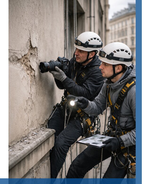 Фотофиксация дефектов фасада в Курчатове от 4585 р. | ВЫСОТНИК-Крч