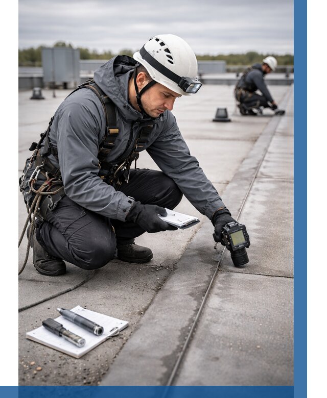 Обследование кровли на протечки в Курчатове от 4585 р. | ВЫСОТНИК-Крч