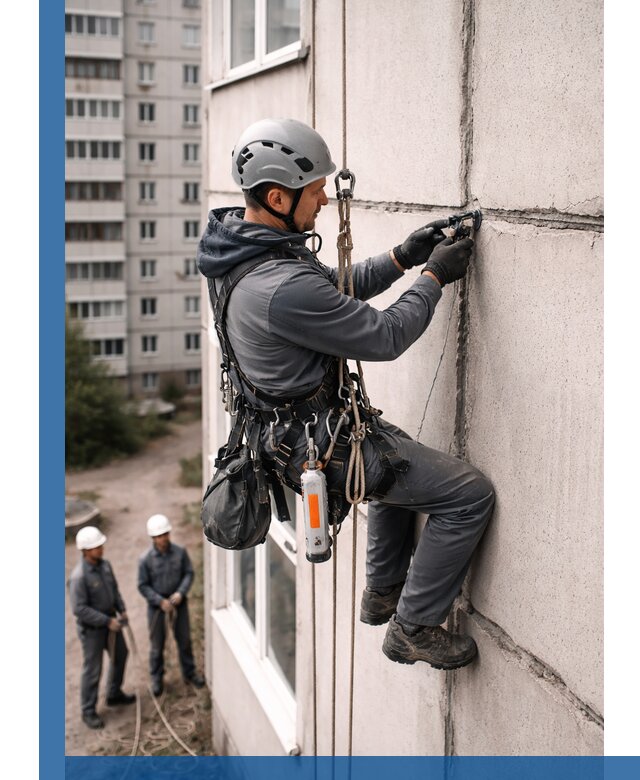 Обследование межпанельных швов и герметизация в Курчатове