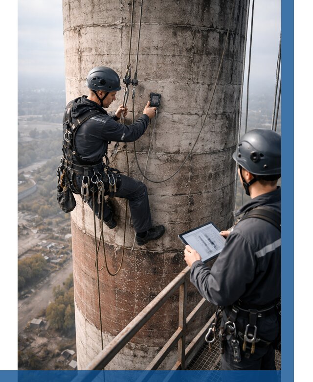 Обследование дымовой трубы в Курчатове от 8150 р. | ВЫСОТНИК-Крч